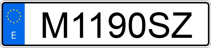 Numer rejestracyjny M1190SZ posiada PEUGEOT 306 Numer rejestracyjny M1190SZ posiada PEUGEOT 306