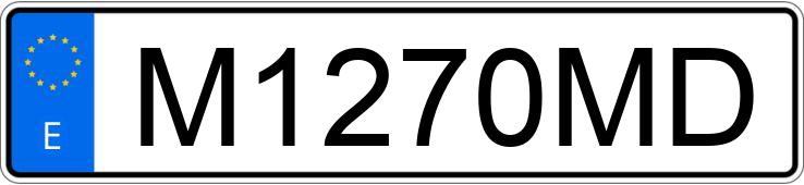 Numer rejestracyjny M1270MD posiada MERCEDES 500 (107)