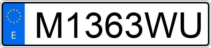 Numer rejestracyjny M1363WU posiada BMW SERIE 3