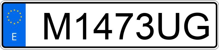 Numer rejestracyjny M1473UG posiada JAGUAR SOVEREIGN