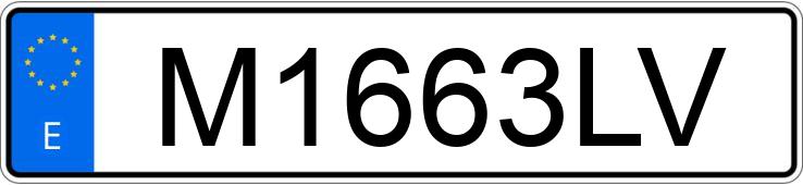 Numer rejestracyjny M1663LV posiada PORSCHE 944