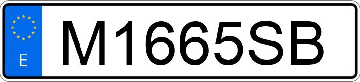 Numer rejestracyjny M1665SB posiada HONDA XRV 750