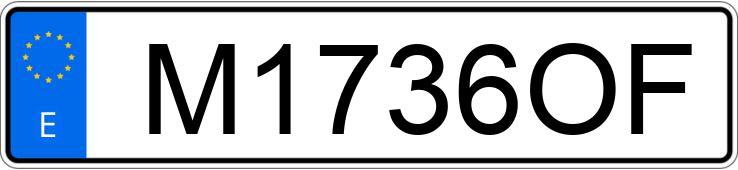 Numer rejestracyjny M1736OF posiada ROVER 216