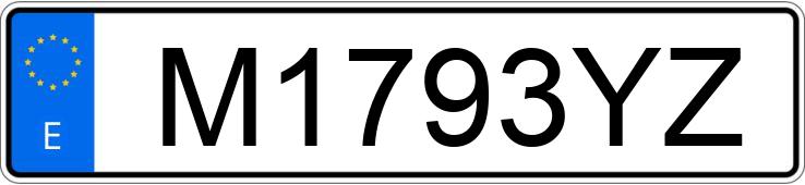 Numer rejestracyjny M1793YZ posiada MERCEDES SLK (170-171)