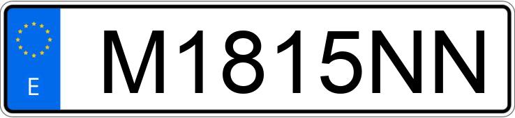 Die Registrierungsnummer M1815NN hat MERCEDES 560 (126)