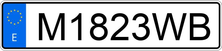 Numer rejestracyjny M1823WB posiada NISSAN ALMERA