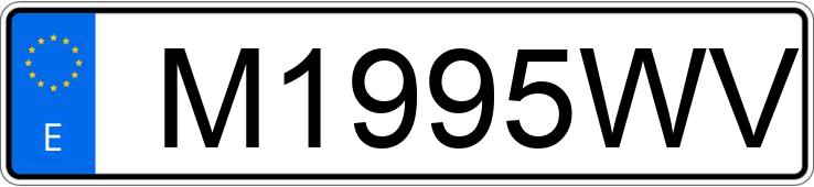 Numer rejestracyjny M1995WV posiada MITSUBISHI MONTERO