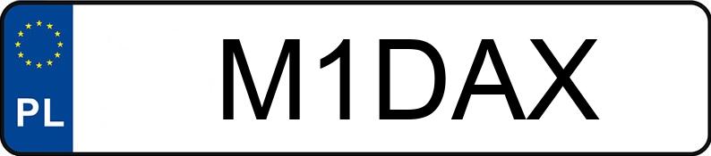 Numer rejestracyjny M1DAX posiada MERCEDES-BENZ GLA 45 AMG MR`20 E6d H247 S 4Matic+ DCT