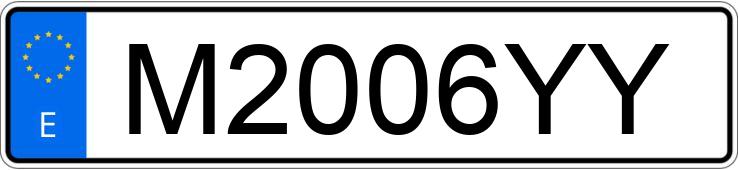 Numer rejestracyjny M2006YY posiada BMW SERIE 3