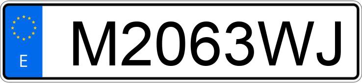 Numer rejestracyjny M2063WJ posiada PEUGEOT PARTNER