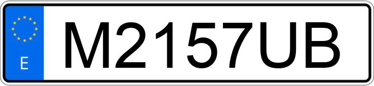 Numer rejestracyjny M2157UB posiada VOLKSWAGEN GOLF
