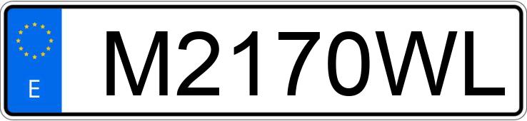 Numer rejestracyjny M2170WL posiada VOLKSWAGEN MULTIVAN