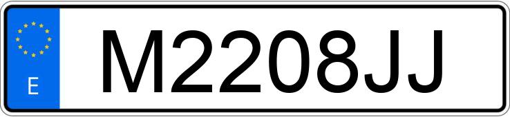 Numer rejestracyjny M2208JJ posiada VOLKSWAGEN GOLF