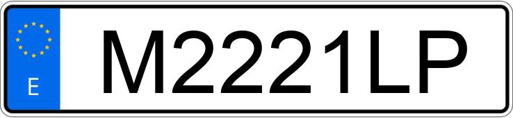 Numer rejestracyjny M2221LP posiada RENAULT 21