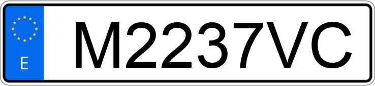 Numer rejestracyjny M2237VC posiada OPEL CORSA