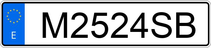 Numer rejestracyjny M2524SB posiada FIAT PUNTO