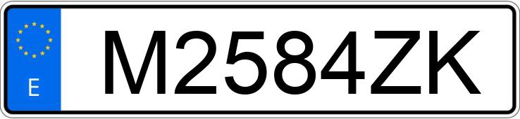 Numer rejestracyjny M2584ZK posiada BMW SERIE 3