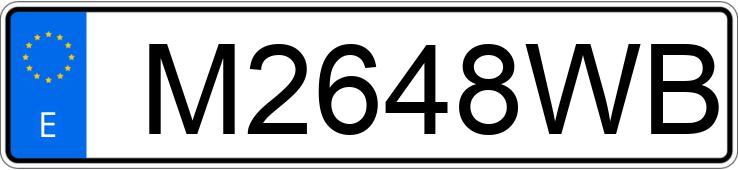 Numer rejestracyjny M2648WB posiada SEAT TOLEDO Numer rejestracyjny M2648WB posiada SEAT TOLEDO