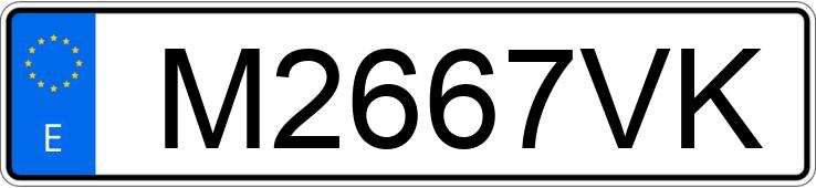 Numer rejestracyjny M2667VK posiada CITROEN SAXO