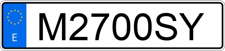 Numer rejestracyjny M2700SY posiada MITSUBISHI MONTERO Numer rejestracyjny M2700SY posiada MITSUBISHI MONTERO