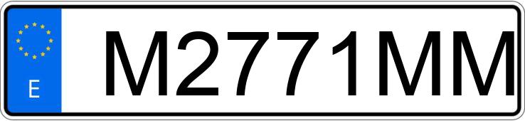 Numer rejestracyjny M2771MM posiada BMW SERIE 3