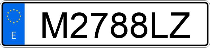 Numer rejestracyjny M2788LZ posiada MERCEDES 190 (201)