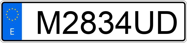 Numer rejestracyjny M2834UD posiada CHRYSLER GRAND VOYAGER