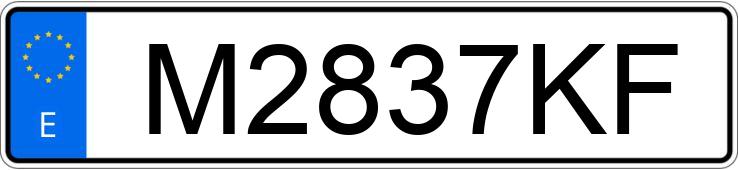 Numer rejestracyjny M2837KF posiada NISSAN PATROL