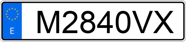 Numer rejestracyjny M2840VX posiada VOLKSWAGEN POLO