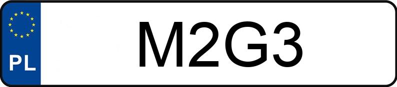 Numer rejestracyjny M2G3 posiada MAZDA 929