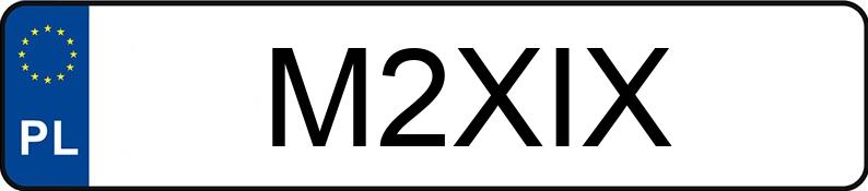 Numer rejestracyjny M2XIX posiada BMW M2 COMPETITION