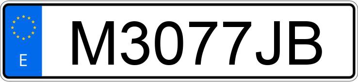 Numer rejestracyjny M3077JB posiada RENAULT 21