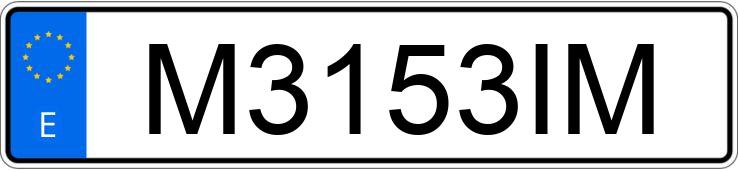 Numer rejestracyjny M3153IM posiada RENAULT 5