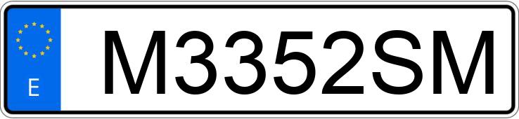 Numer rejestracyjny M3352SM posiada RENAULT CLIO