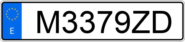 Numer rejestracyjny M3379ZD posiada PEUGEOT 206