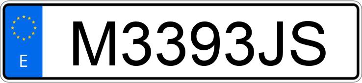 Numer rejestracyjny M3393JS posiada PORSCHE 911