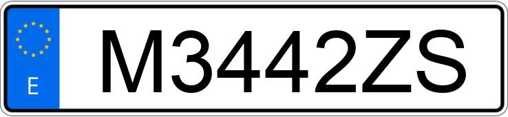 Numer rejestracyjny M3442ZS posiada SEAT IBIZA