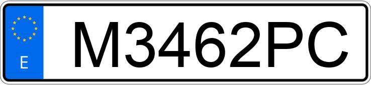 Numer rejestracyjny M3462PC posiada CHRYSLER VOYAGER