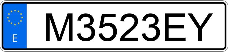 Numer rejestracyjny M3523EY posiada BMW SERIE 7