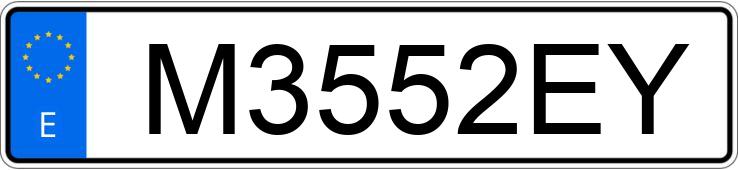 Numer rejestracyjny M3552EY posiada RENAULT 4