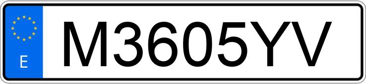 Numer rejestracyjny M3605YV posiada OPEL VECTRA