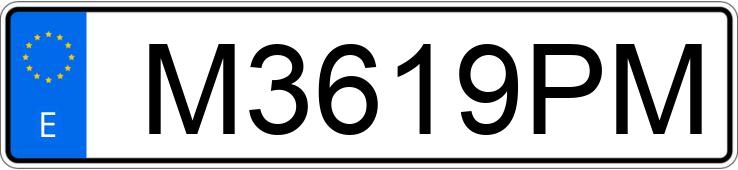 Numer rejestracyjny M3619PM posiada RENAULT 19 Numer rejestracyjny M3619PM posiada RENAULT 19