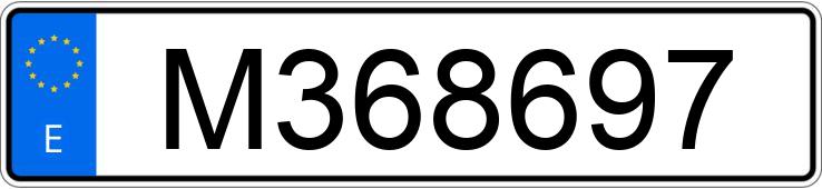 Numer rejestracyjny M368697 posiada Montesa Impala