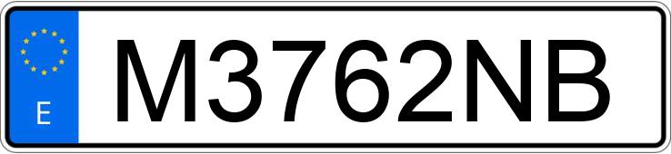 Numer rejestracyjny M3762NB posiada RENAULT 5