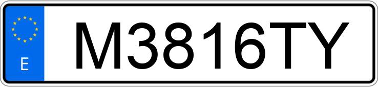 Numer rejestracyjny M3816TY posiada RENAULT CLIO