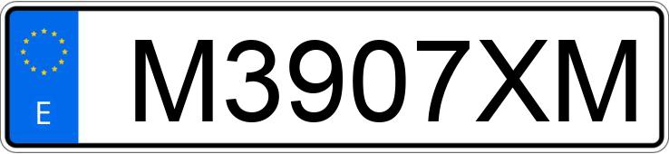 Реєстраційний номер M3907XM має BMW SERIE 3