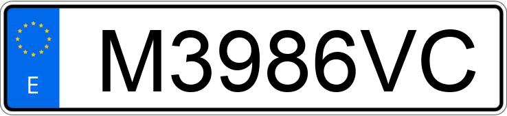 Numer rejestracyjny M3986VC posiada TOYOTA CELICA