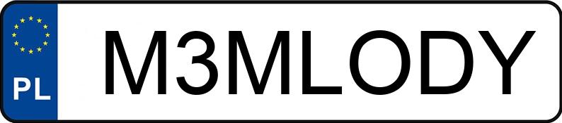 Numer rejestracyjny M3MLODY posiada BMW 335I Numer rejestracyjny M3MLODY posiada BMW 335I