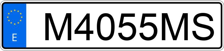 Numer rejestracyjny M4055MS posiada PEUGEOT 106