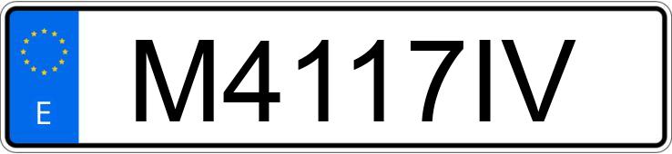 Numer rejestracyjny M4117IV posiada BMW SERIE 3